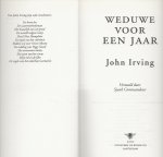 Irving,John Winslow uit 1942  .. Vertaald door Sjaak Commandeur - Weduwe voor een Jaar