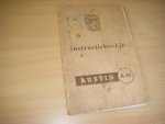  - Instructieboekje Austin A55: Cambridge (HS6) Bestelwagen (HV5) Pick-up (HK6)