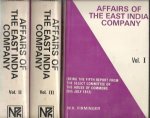 FIRMINGER, Walter Kelly - Affairs of the East India Company. (Being the Fifth Report from the Select Committee of the House of Commons 28th July, 1812). Edited with notes & introduction by Walter Kelly Firminger.