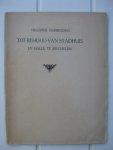 Verheyden, Prosper - Tot behoud van Stadhuis en Halle te Mechelen.