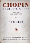 Chopin Frederic - Complete Works Editor Paderewski Studies II