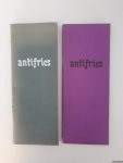Bergman, P. - Antifries: Maandblad voor letteren (2 afleveringen) Bergman, P. - Antifries: Maandblad voor letteren (2 afleveringen)