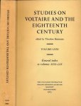 Besterman, Theodore (ed.) - Studies on Voltaire and the Eighteenth Century Volume LXXI. General index to volumes XXXI-LXX