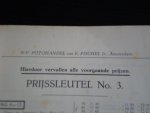  - NV Fotohandel E.Fischel Jr. Amsterdam, Prijssleutel nr 3