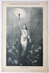 Braakensiek, Johan (1858-1940) - [Original lithograph/lithografie by Johan Braakensiek] De verkiezing van Loubet tot President der Fransche Republiek, 26 Februari 1899, 1 pp.