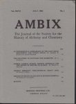  - Ambix. The Journal of the Society for the History of Alchemy and Early Chemistry Vol. XXVII, No. 2. July, 1980