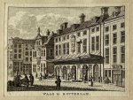 J. Bulthuis, K.F. Bendorp - Antieke prent Zuid-Holland: Waag te Rotterdam.