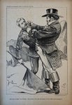 Braakensiek, Johan (1858-1940) - [Original lithograph/lithografie by Johan Braakensiek] John Bull en Karel 1 (Karel I) van Portugal, 19 Januari 1890, 1 pp.