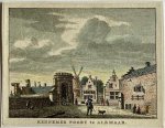 J. Bulthuis, K.F. Bendorp - Antieke prent Noord-Holland: Nieuwlander Poort te Alkmaar. J. Bulthuis, K.F. Bendorp - Antieke prent Noord-Holland: Nieuwlander Poort te Alkmaar.