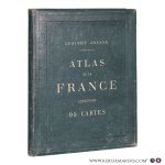 Joanne, Adolphe - Atlas de la France. Contenant 95 cartes tirées en quatre couleurs. Troisième édition, revue et augmentée.
