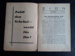  - Zion, Monatblätter für Lehre, Volk, Land