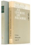 RISSE, W. - Bibliographia Logica. Verzeichnis der Druckschriften zur Logik mit Angabe ihrer Fundorte. 2 volumes.