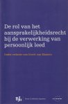 G. van Maanen (red.) - De rol van het aansprakelijkheidsrecht bij de verwerking van persoonlijk leed