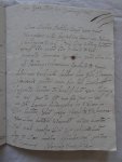 Pyke, Marinus. - Manuscript. Met aantekeningen in de jaren 1804 en 1805.