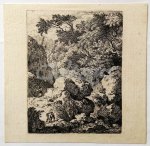 KOBELL, FERDINAND, - Fishermen in a rocky landscape