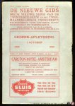 Diverse auteurs - De Nieuwe Gids. Gedenk-aflevering, 1905-1 october-1930. XLVe Jaargang 10e aflevering [mede nieuwe serie van de twintigste eeuw en het tweemaandelijksch tijdschrift]