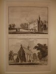 West-Souburg. - Het Kasteel te Wester-Souburg. - De Kerk te Wester-Souburg.