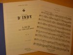 d’Indy; Vincent (1851-1931) - Lied for viola and piano; Opus 19; Urtext Edition