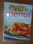 niet vermeld - 365 menus pour chaque jour de l'année (fraai franstalig kookboek)