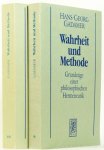 GADAMER, H.G. - Wahrheit und Methode. Grundzüge einer philosophischen Hermeneutik. Complete in 2 volumes.