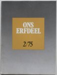 Deleu Jozef, Niessen Frits - Ons erfdeel Algemeen Nederlands tweemaandelijks cultureel tijdschrift 18e jaargang 1975 no 2