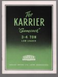 KARRIER - (AUTO FOLDER - CAR BROCHURE) The Karrier GAMECOCK 3 - 4  Tonner low loader
