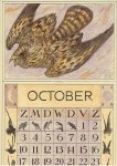 HOYTEMA, Theo van [HOIJTEMA] - Kalenderblad T. v. Hoytema - Torenvalk - october- kalenderjaar 1914.