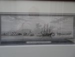 Vlissingen. - De stad Vlissingen uit de zee te zien.