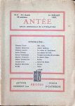  - Antée  Revue Mensuelle de Littérature. N°2  3me Année  Juillet 1907