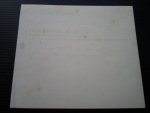  - Blanco rekeningvel van W.F.Hanjoel, geneesheer te Hoofdplaat