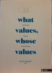 TOUQUET Heleen (ed.) - What Values, Whose Values