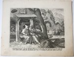 Sadeler, Raphael I (1560-1632) and Sadeler, Johannes I (1550-1600), after Vos, Maarten de (1532-1603) - [Antique landscape print, ca 1600] SYMMACHUS (nr. 7 from the serie ORACULUM ANACHORETICUM), published ca 1600.
