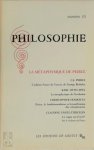 Collectif - Philosophie 10  LaMetaphysique de Peirce