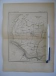  - Oudtijds grensgekleurde lithografie van Gemeente ULRUM, Groningen 1868