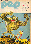 Diverse auteurs - PEP 1973 nr. 19, stripweekblad, 11 mei met o.a. DIVERSE STRIPS (ASTERIX/BLUEBERRY/KRAAIENHOVE/RIK RINGERS/PHILEMON/JORIS PK/LUC ORIENT/TOENGA)/JOHAN CRUIJFF & DICK ADVOKAAT (POSTER, 2 p.)/KINKS/RAY DAVIES (1,5 p.)/AMBROSIUS (COVER TEKENING)