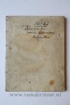  - LEIDEN, GHEBUYRTEN, VAN PEENEN ‘Generale Ordonnantie, gemaeckt by die van den Gerechte deser Stadt Leyden op alle de ghebuyrten ...’, Leiden, erfgenamen Jan Claesz van Dorp 1657, 4º, 20 p., gedrukt, in perkamenten band.