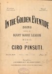 Pinsuti, Ciro: - In the golden eventide. Song. Words by Mary Mark Lemon. No. 2 in F