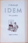 Bordewijk, F. - Idem. Tien parodieën