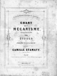 Stamaty, Camille: - Chant et mécanisme, troisième livre. 24 études de perfectionnement. 3e. livre