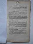 No author. - Besluit van den 15 April 1814, no. 5, houdende bepalingen omtrent de regeling der borgtogten, door comptabele ambtenaren, tot securiteit van den lande te presteren/ Instructie voor de veeartsen die door het Gouvernement benoemd zijn en uit het...