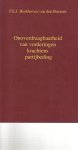 Beekhoven van den Boezem, F.E.J. - Onoverdraagbaarheid van vordering krachtens partijbeding. Diss.