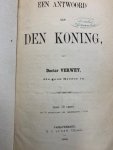 VERWEY, - Een antwoord aan den koning van Dr. Verwey die geen kiezer is.