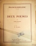 Poulenc, Francis: - Deux poèmes de Louis Aragon