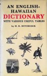 Hitchcock, Harvey Rexford - An English-Hawaiian Dictionary: With Various Useful Tables Hitchcock, Harvey Rexford - An English-Hawaiian Dictionary: With Various Useful Tables