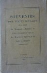 Becker, A. - Souvenirs d'un témoin oculaire de la fin de Sa Majesté Léopold Ier et de l'avènement au trône de Sa Majesté Léopold II, Rois des Belges