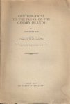 Lid, Johannes - Contributions to the flora of the Canary Islands