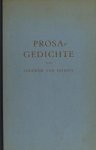 Deyssel, L. van. - Prosagedichte. Einzig autorisierte Ubersetzung aus dem Hollandischen von Benno J. Stokvis.