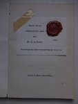  - Catalogus Tentoonstelling ter herdenking van Michiel de Ruyter, geboren 24 maart 1607; Rijksmuseum, Amsterdam 23 maart-17 juni; Nieuw Tehuis voor Bejaarden, Vlissingen 3 juli-16 september 1957.