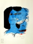 CORNEILLE - Corneille - Salomé [2] Originele serigrafie, gesigneerd en gedateerd in potlood
