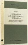 GOSSELIN, M. - Nominalism and contemporary nominalism. Ontological and epistemological implications of the work of W.V.O. Quine and of N. Goodman.